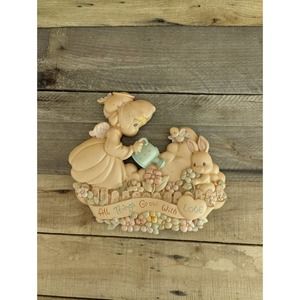 Vintage 1996 Precious Moments by Enesco Ceramic Wall Plaque